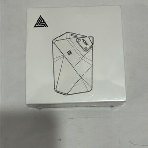 White Geometric Pocket Device Box NWT